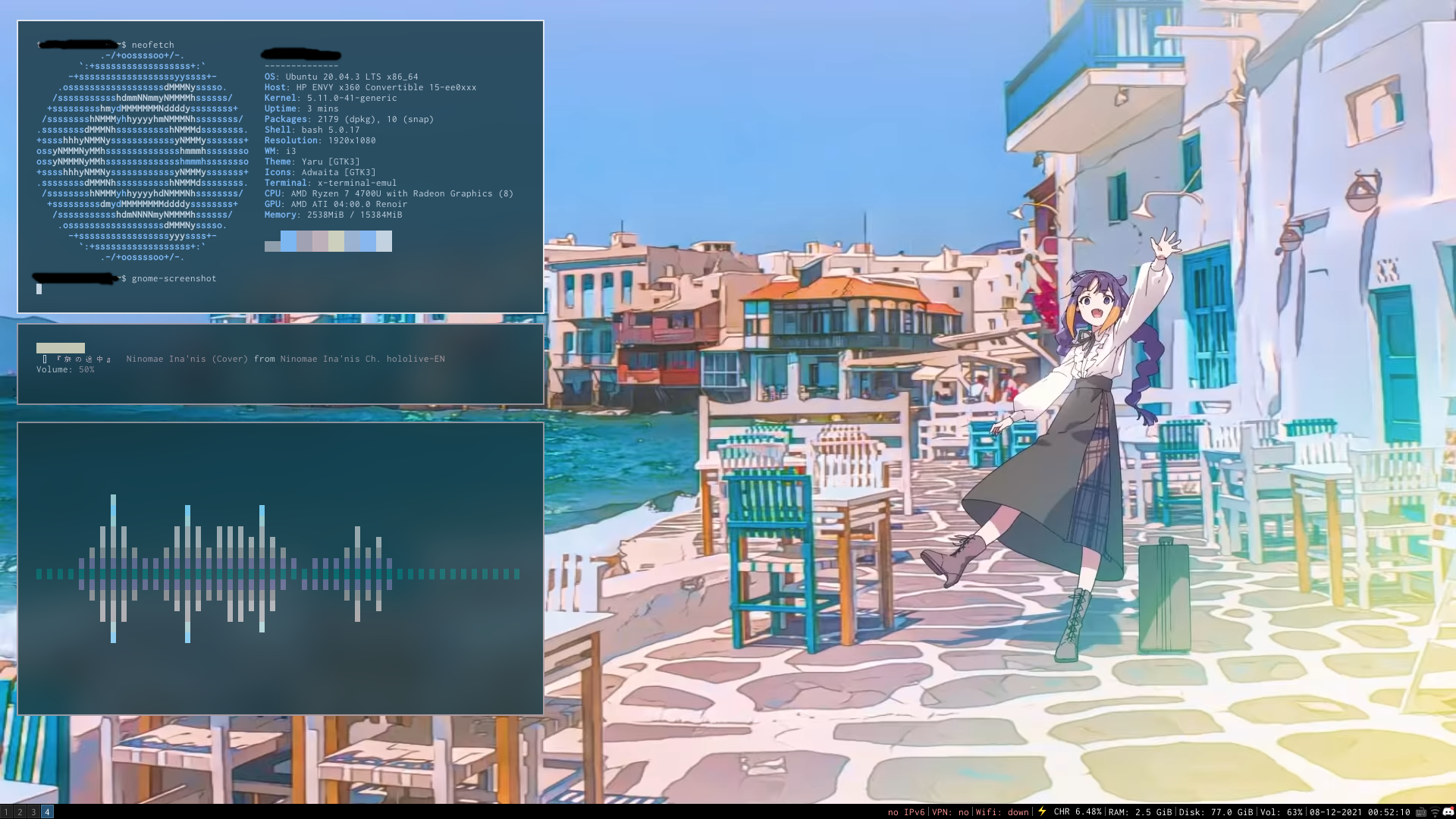 A screenshot of my current ubuntu setup.
